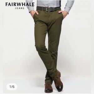 Fairwhale Jeans green lightweight pants